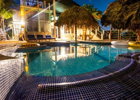 Best hostel hotel guatemala beachfront pool travel backpacking surf spot restaurant poolbar